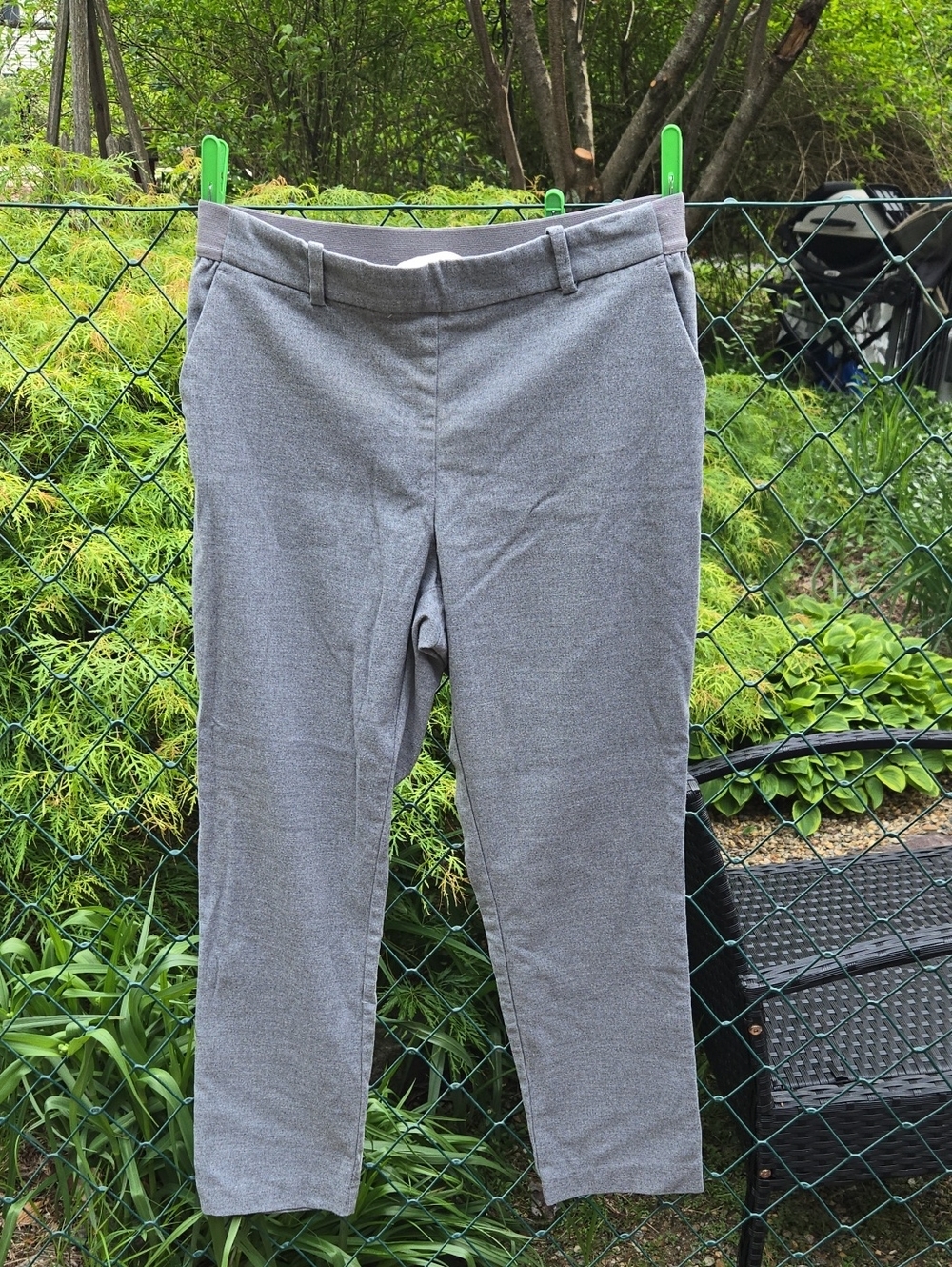 H&M Gray Knit Pants- Soft Heather Gray